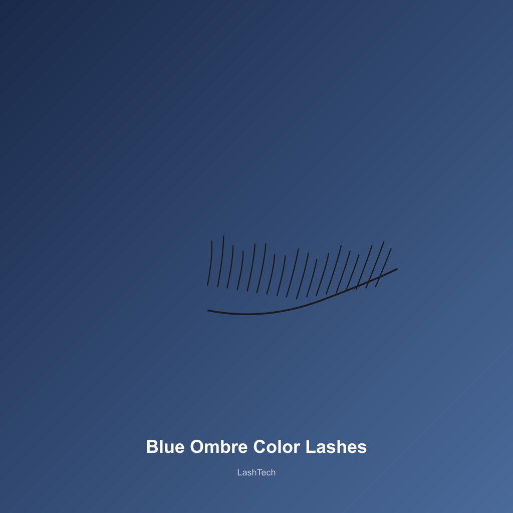 Blue Ombre Color Lashes — development preview image