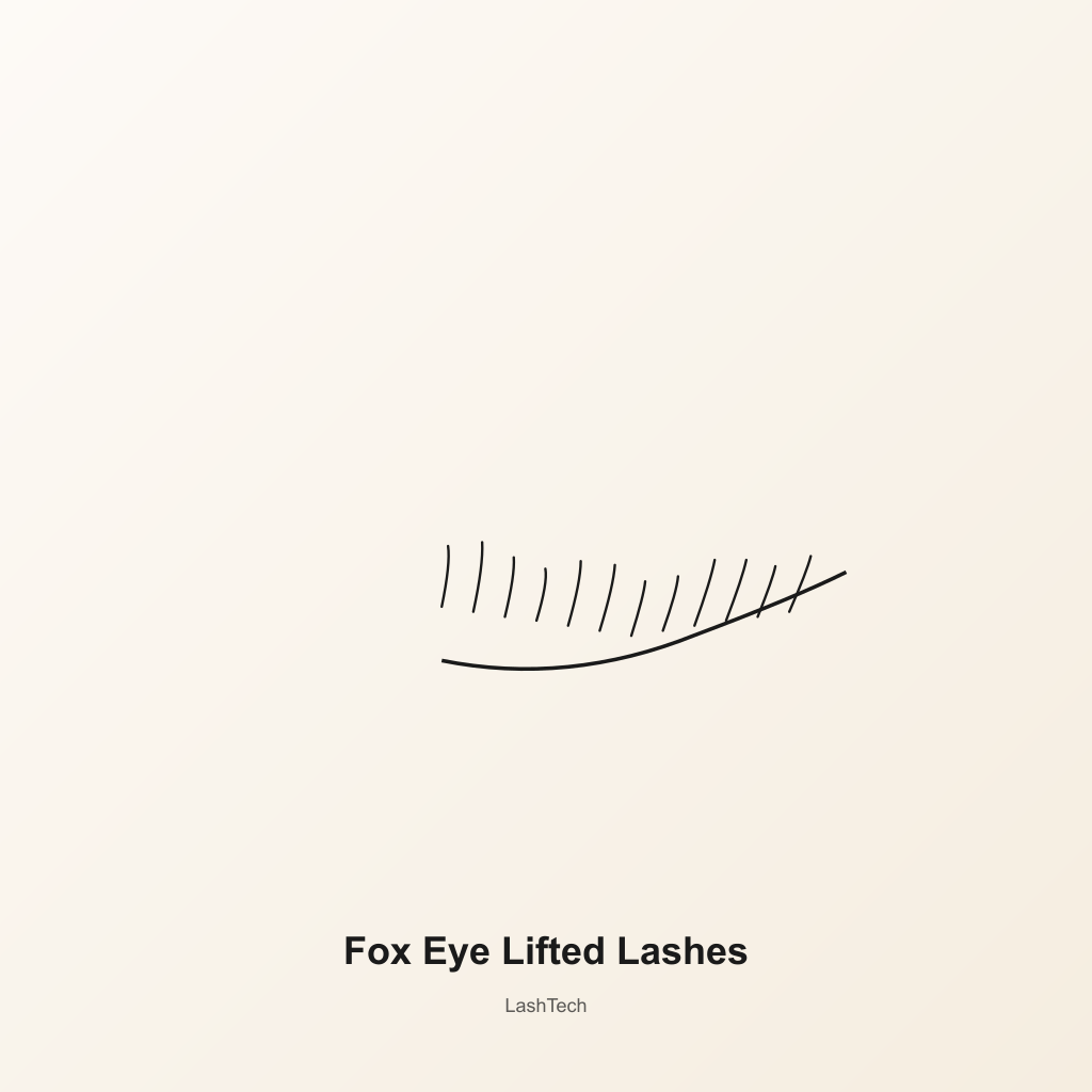 Fox Eye Lifted Lashes — development preview image